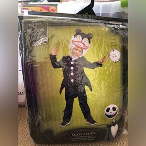 Nightmare Before Christmas Scary Teddy Costume size 4-6 years NEW